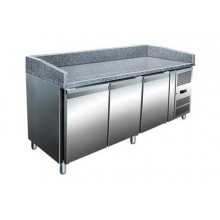 Masa refrigerata preparare pizza, inox 3 usi